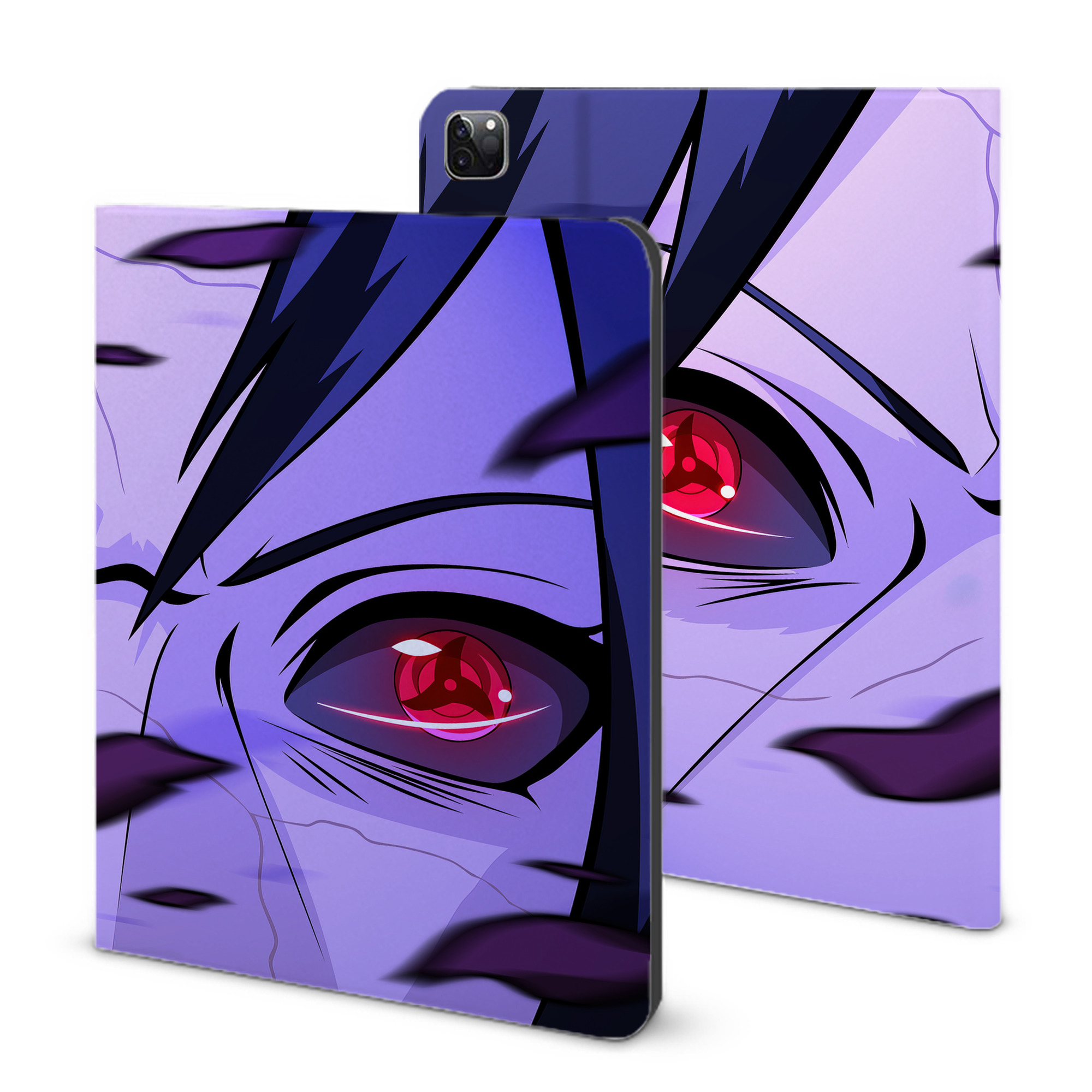 （画像用） NARUTO -ナルト- NARUTO -ナルト- 疾風伝 IPad ケース ブック型 PUレザー TPU 耐衝撃 軽量 薄型 ペン収納なし 全面保護 IPad 各モデル対応